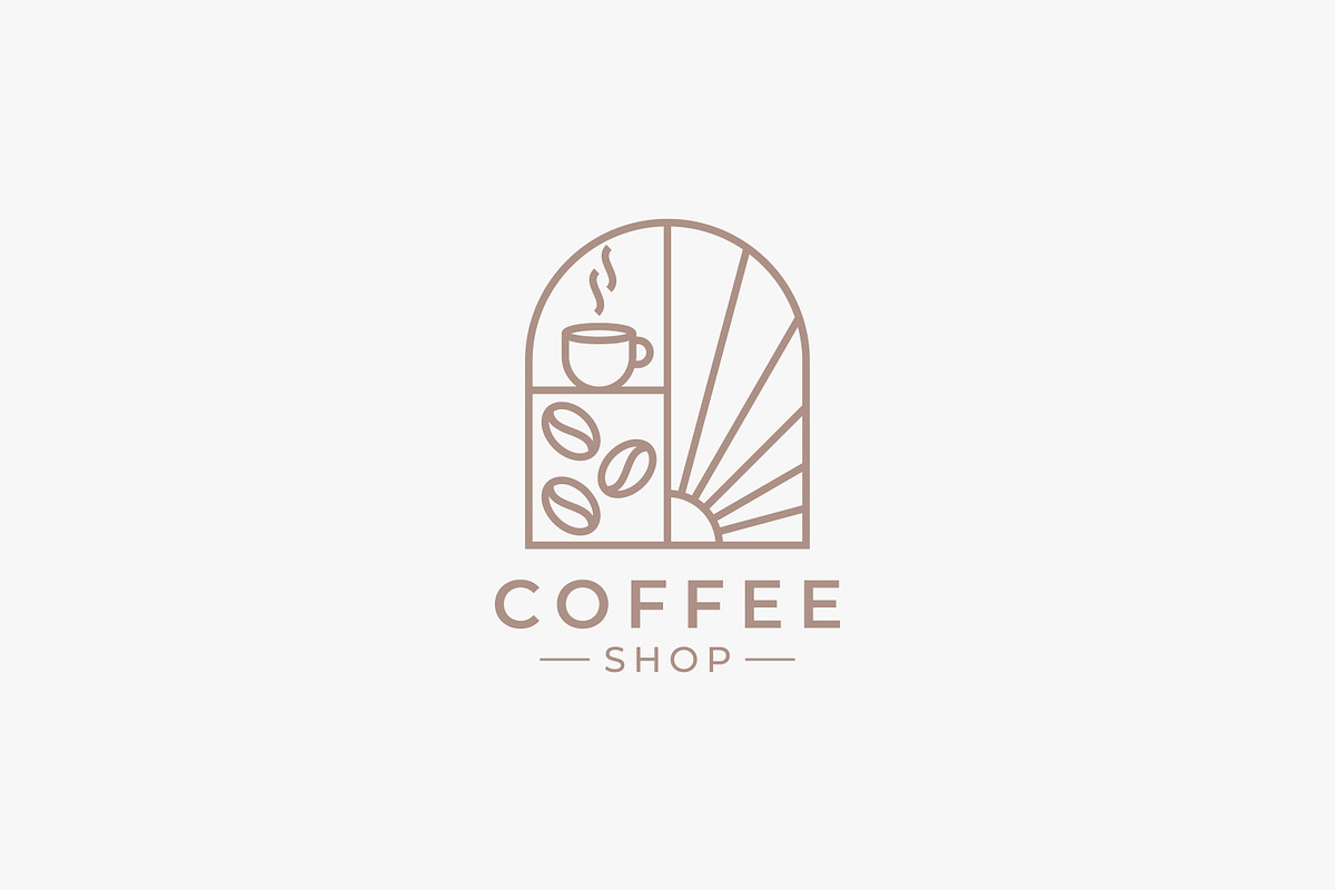 Coffee Shop Logo Morning Cafe Bean, a Branding & Logo Template by Signatoro (Photo 2 of 2)