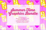 Summer Time Graphic Bundle, a Pattern Graphic by CosmicMedium (Thumbnail 5 of 6)