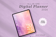 2026 All-in-One Digital Planner, a Templates & Theme by Sahara (Thumbnail 1 of 12)