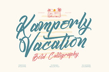 Kamperly Vacation Bold Calligraphy