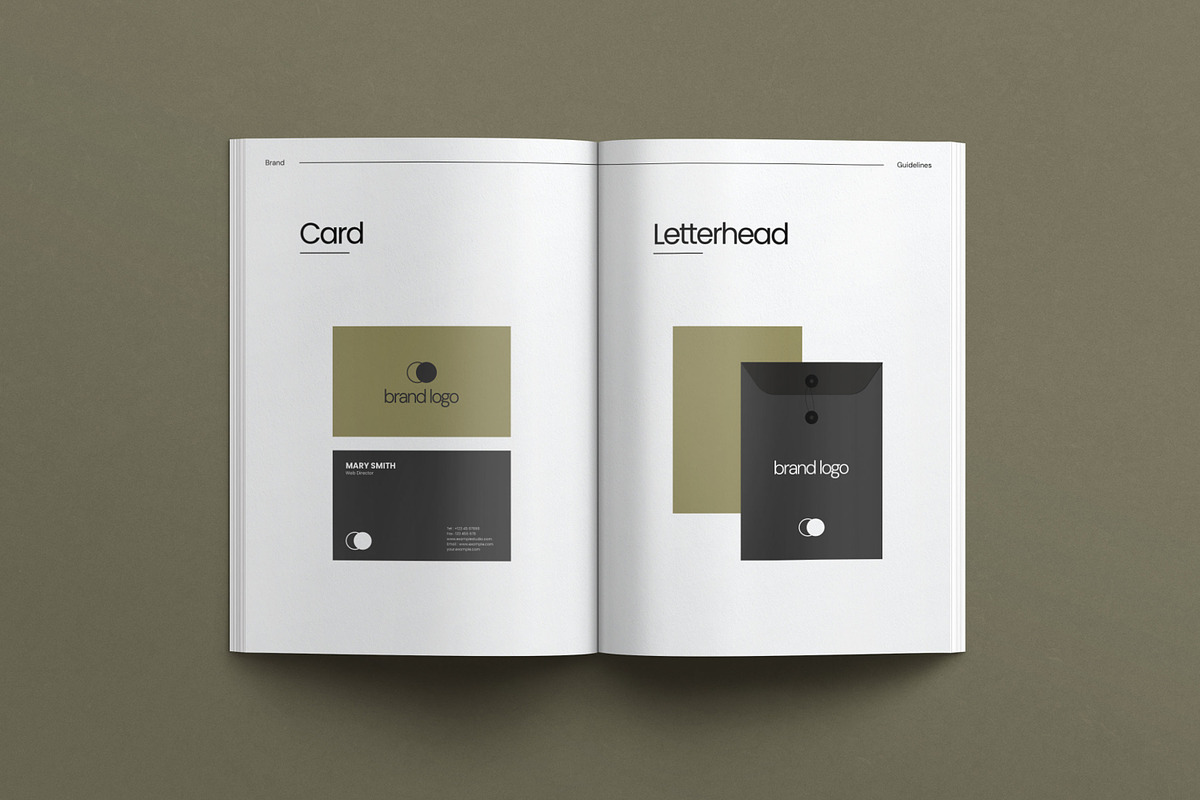 Brand Guidelines Template, a Stationery Template by Creatiya Type (Photo 4 of 8)