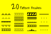 20 Tribal Pattern Strokes, a Pattern Graphic by RC (Thumbnail 2 of 5)