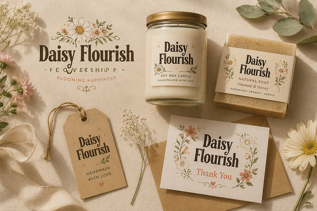 Daisy Flourish, a Serif Font by Wow Magic (Photo 3 of 3)
