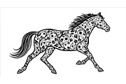 Running Horse Silhouette SVG Bundle, an Illustration by Creativeshirt (Thumbnail 25 of 31)