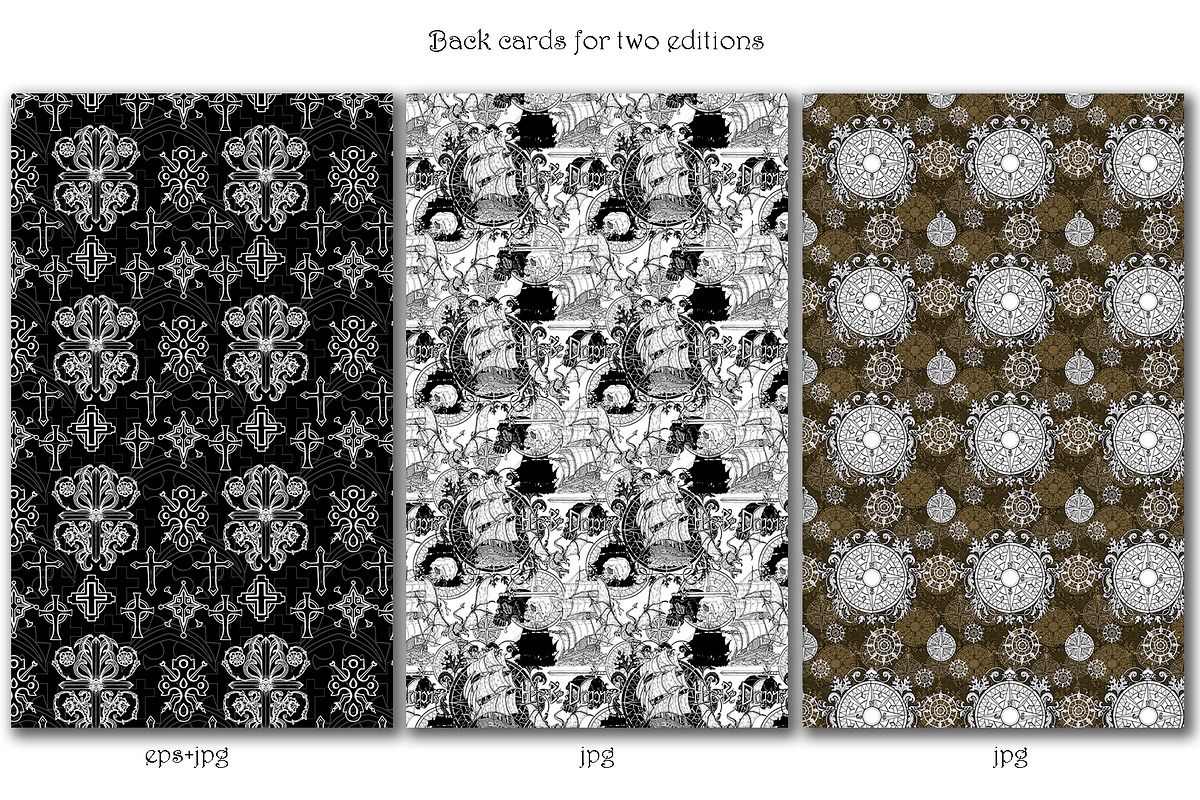 Old Marine Lenormand deck vector, a Texture Illustration by Samiramay (Photo 8 of 8)