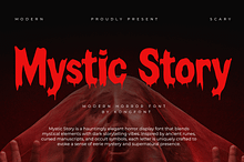 Mystic Story–Modern Horror Typeface