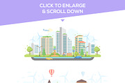Eco city - flat design style set, an Illustration by Boyko Pictures (Thumbnail 11 of 13)