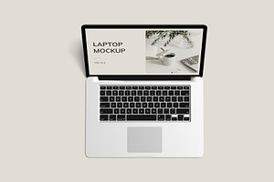 Realistic Laptop Screen Mockup