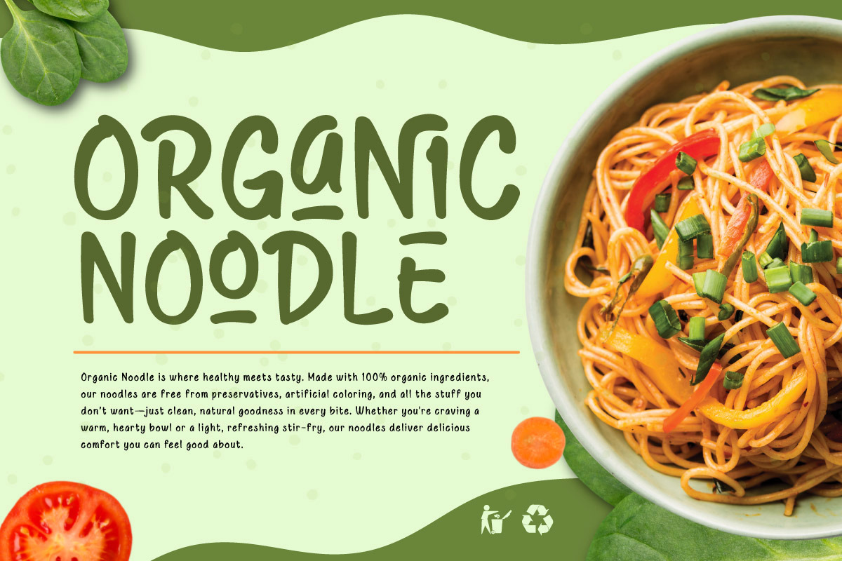 Rada Cenak - Food Display Font, a Handwritten Font by twinstd (Photo 4 of 9)
