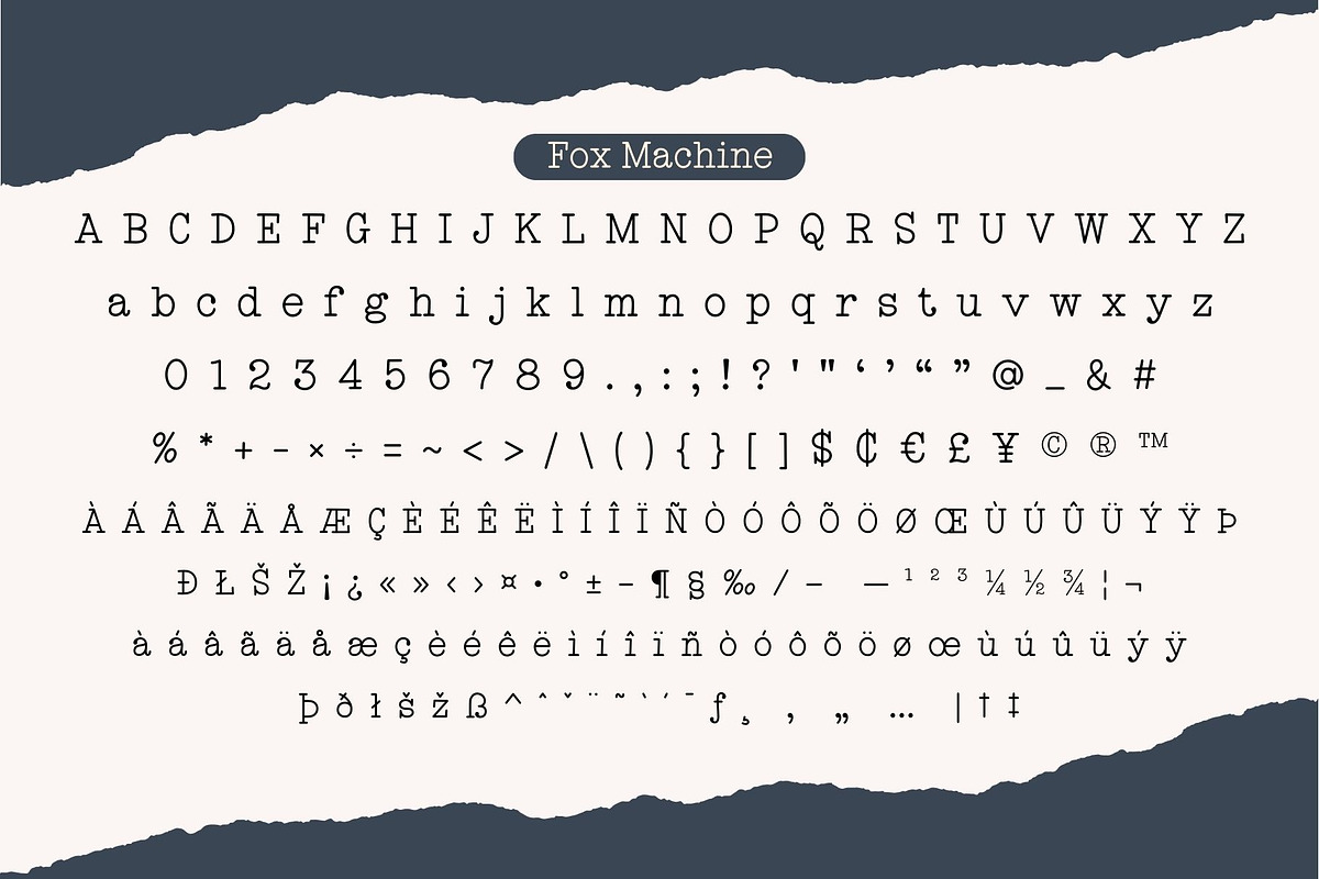 Fox Machine Font, a Slab Serif Font by Fox7 By Rattana (Photo 9 of 11)