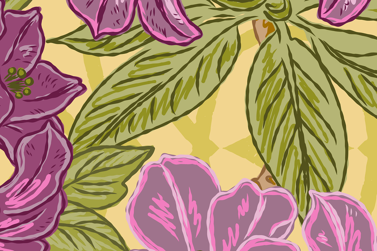 Vintage Maximalist Floral Retro, a Pattern Graphic by NayaChu (Photo 9 of 9)