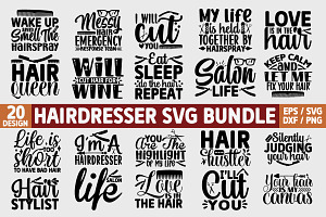 Hairdresser SVG Bundle
