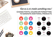 Sticker Templates for Illustrator, a Templates & Theme by Michelle Hickey Design (Thumbnail 1 of 5)
