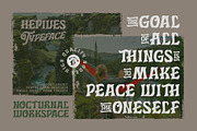 Hepives Font Family, a Script Font by Nocturnal Workspace (Thumbnail 4 of 15)