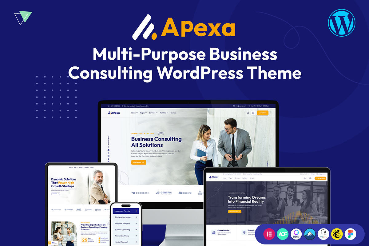 Apexa - Consulting WordPress Theme, a WordPress Template by AliThemes (Photo 1 of 2)