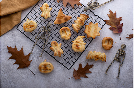 Halloween muffins in shape of bat, a Food & Drink Photo by Yulia Furman