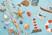 Nautical hand drawn clip art, an Illustration by ARTerria (Thumbnail 8 of 17)