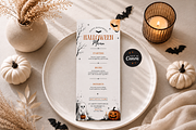 Elegant Halloween Menu Template, an Invitation Template by Arslan (Thumbnail 1 of 5)