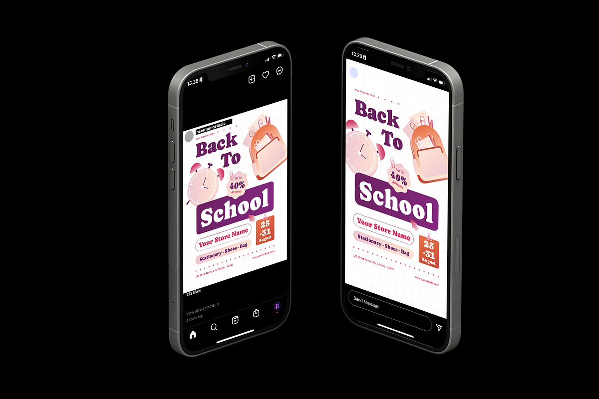 Modern Back to School Flyer preview 4