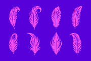 Feather Logo Vintage Silhouette, a Branding & Logo Template by Signatoro (Thumbnail 3 of 3)