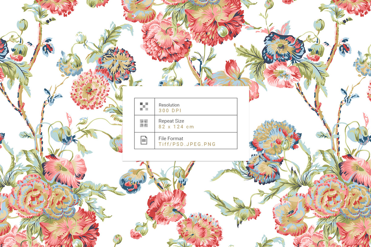 Hanami De Belle, Luxury Bold Florals, a Pattern Graphic by TSTUDIO (Photo 3 of 13)