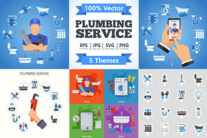Plumbing Services Themes, a Technology Illustration by TAlex