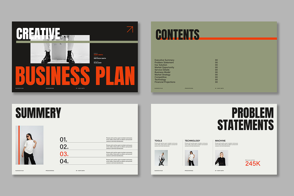 Business Plan Presentation Template, a Presentation Template by Mighty-Slide (Photo 2 of 5)