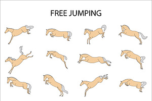 Free Jumping Horses