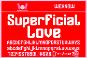 Superficial Love font, a Font by weknow (Thumbnail 1 of 6)