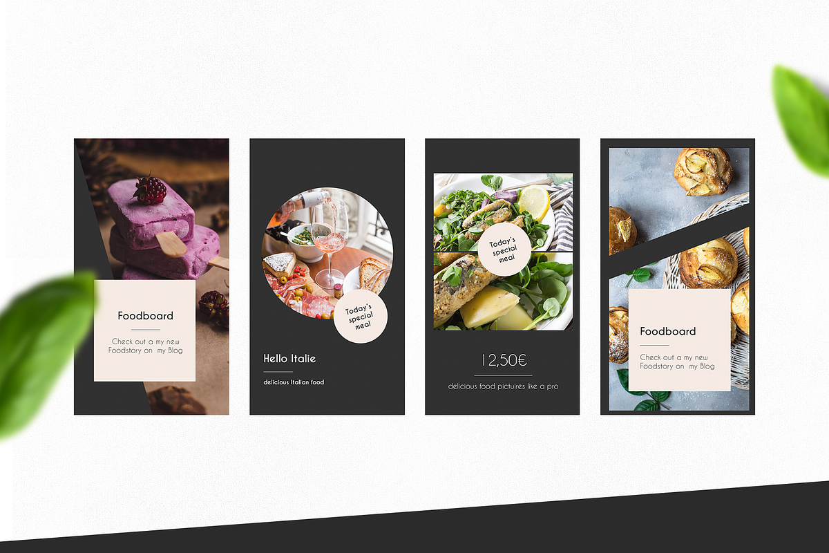 Instagram Stories Template Dark, a Social Media Template by khoai_tây (Photo 4 of 6)