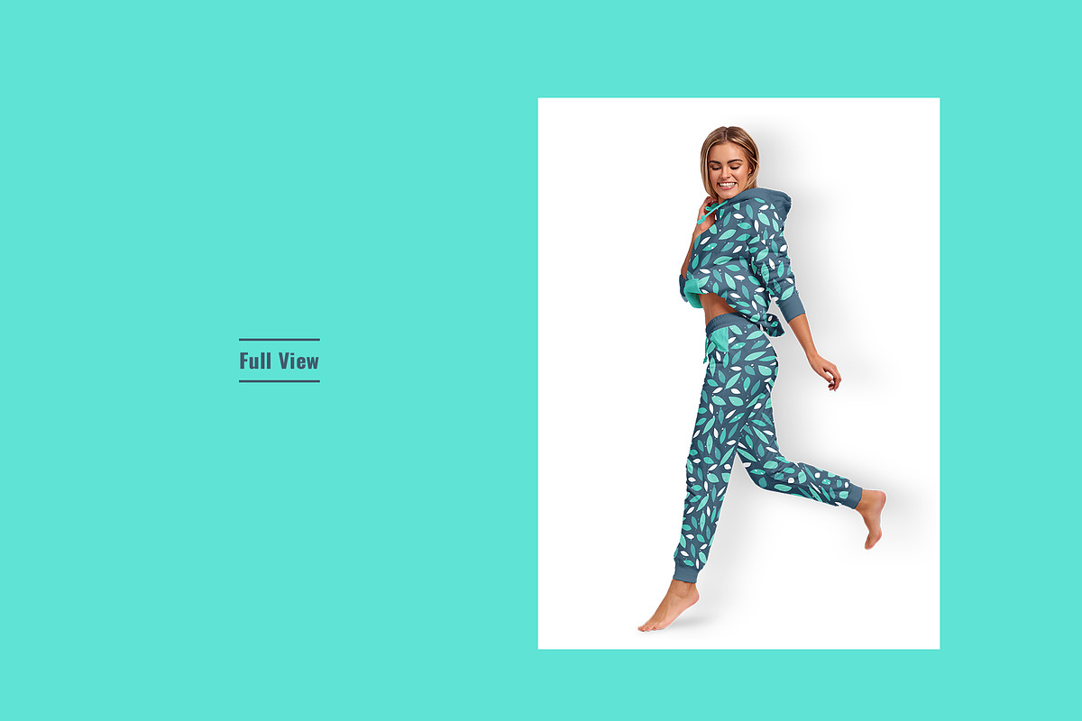Women's Tracksuit Mockup, a Hoody Mockup by Designertale (Photo 3 of 6)