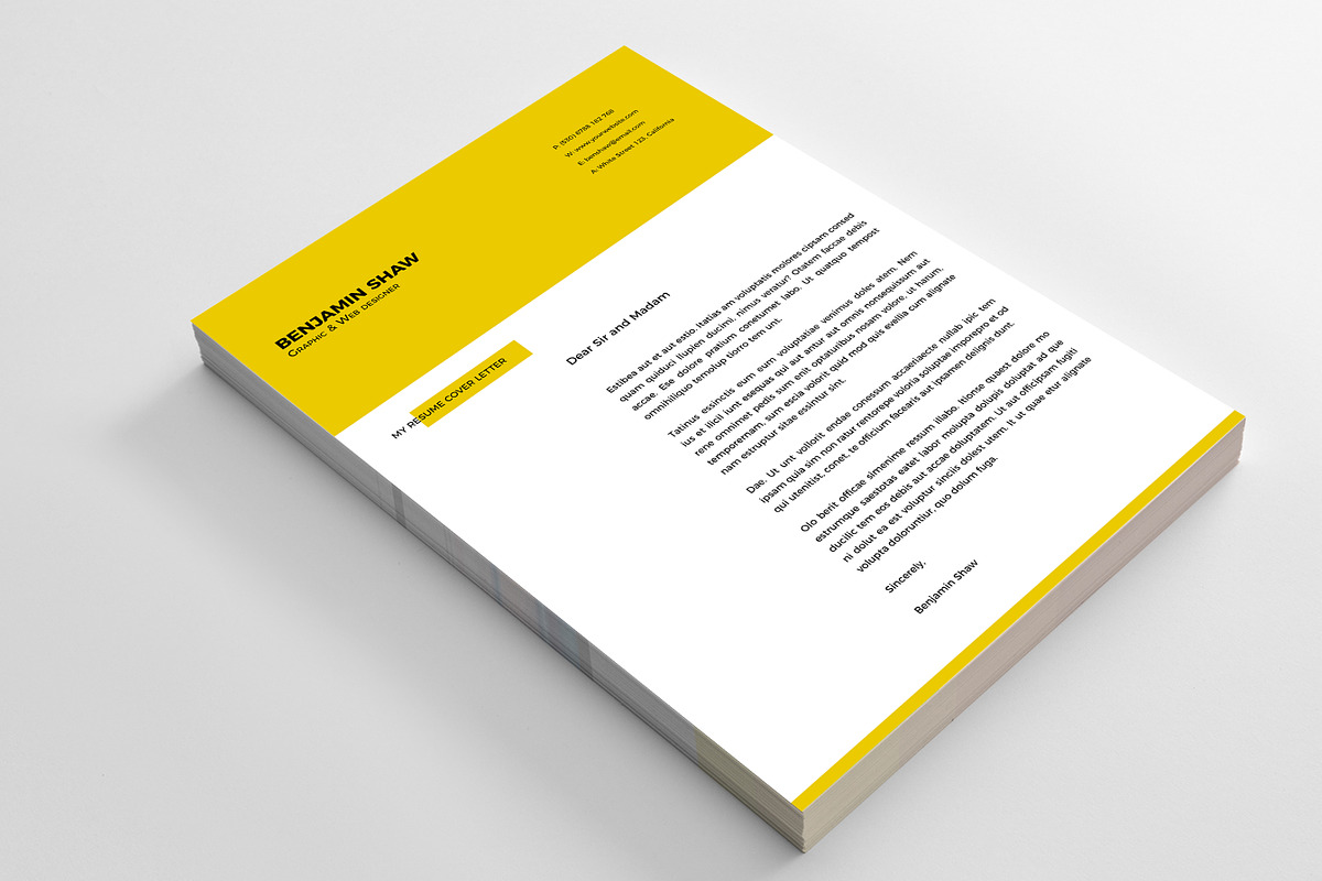 Polaris Resume Template, a Resume Template by Nina Shaw (Photo 5 of 18)