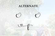Romantic | Script Font, a Handwritten Font by Scratchones (Thumbnail 8 of 9)