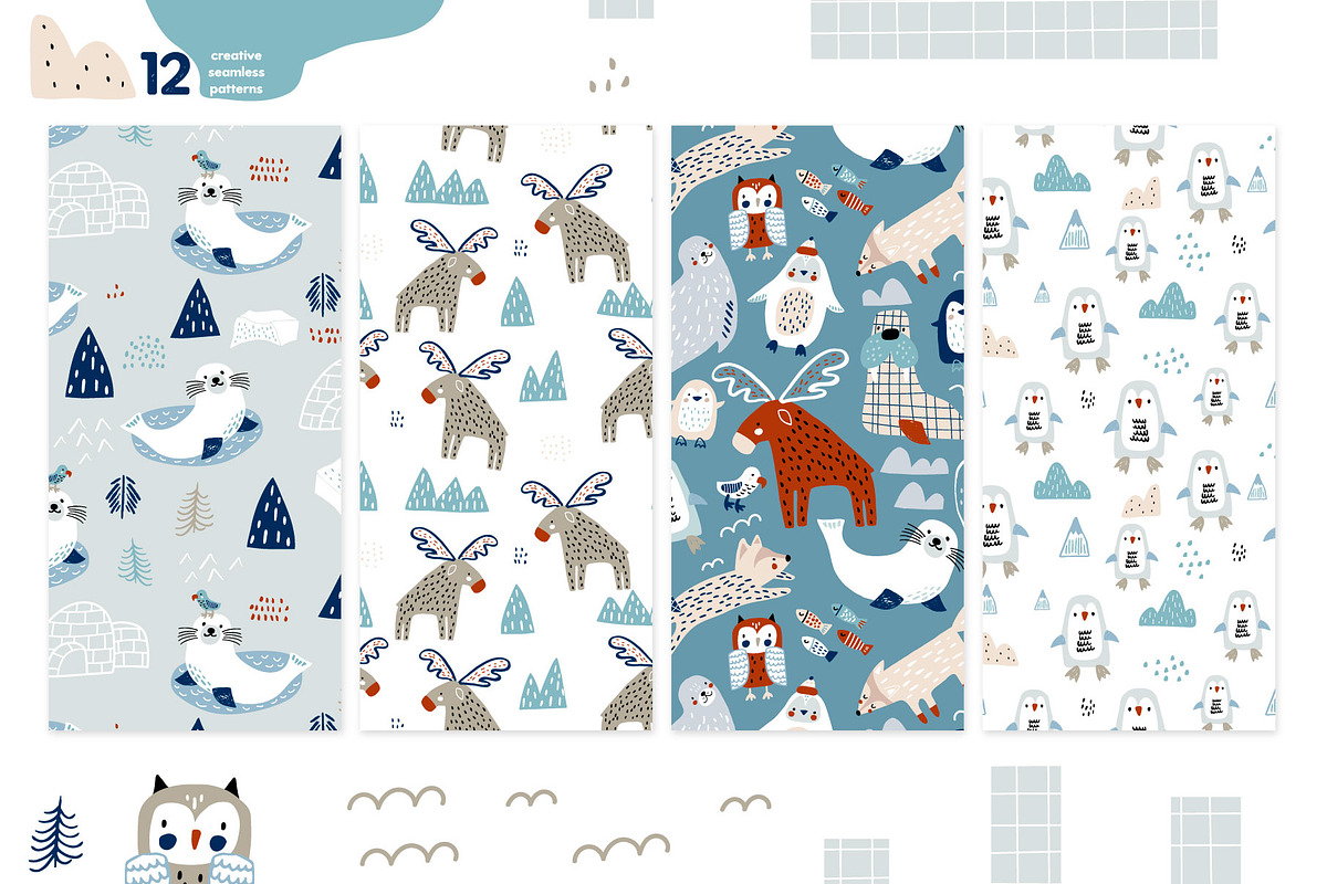 Nordic. Graphic collection, a Pattern Graphic by solmariart (Photo 5 of 11)
