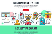 Customer Loyalty Programs Banners, a Person Illustration by TAlex (Thumbnail 6 of 6)