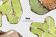 Acorns & Leaves Watercolor Patterns, a Pattern Graphic by Mazheika Store (Thumbnail 7 of 9)