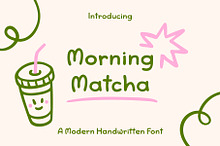 Morning Matcha Handwritten Font