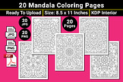 Mandala Coloring Book Pages, a Pattern Graphic by mirajeee (Thumbnail 1 of 4)
