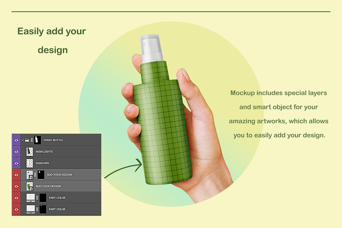 Spray Bottle in a Hand Mockup, a Mockup by AG Mockups (Photo 3 of 3)