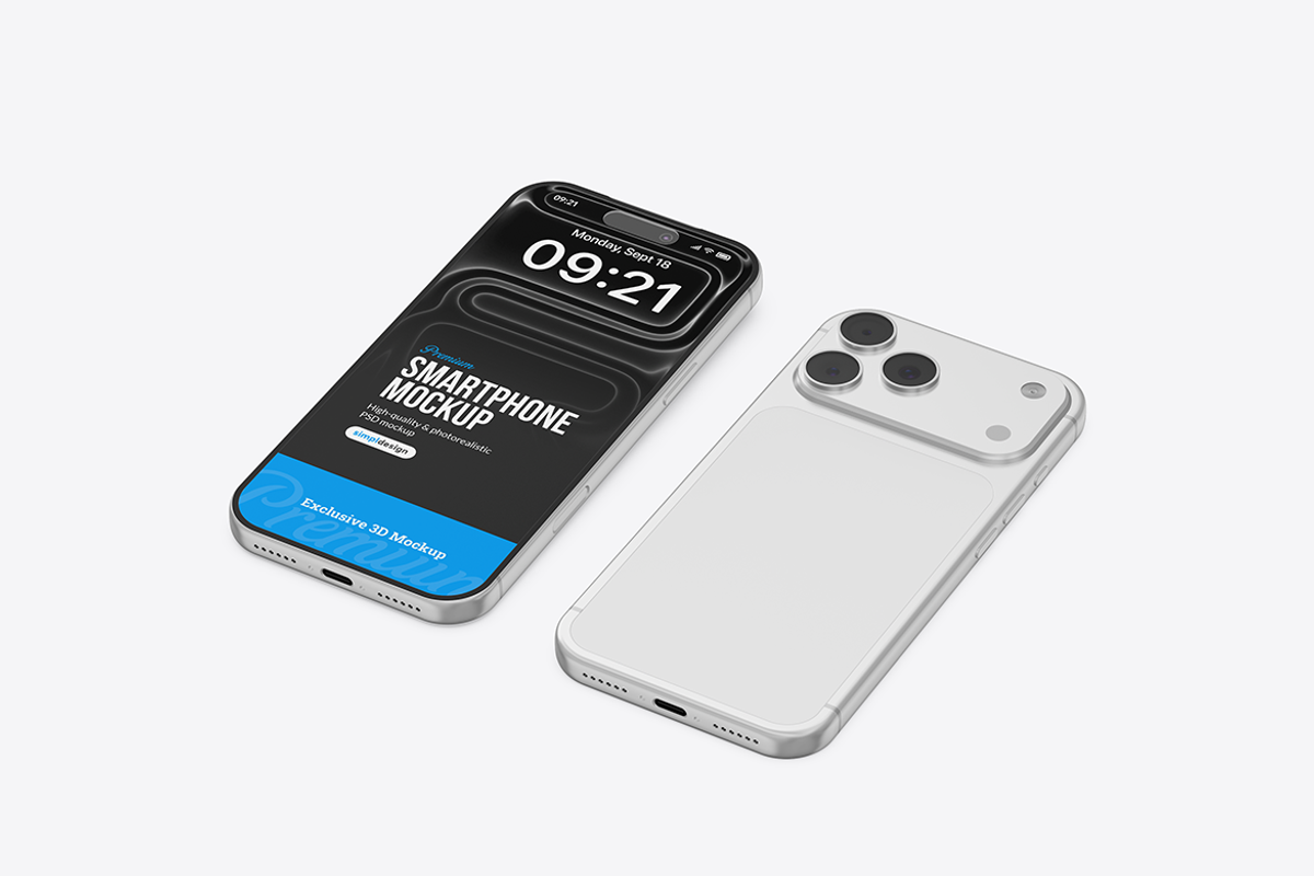 iPhone 17 Pro Max Mockup, an iPhone Mockup by SimplDesign (Photo 10 of 11)