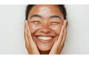 A close-up of a smiling Asian woman, a Person Photo by Sergey Kotenev