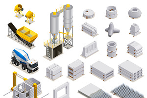 Concrete Production Isometric Set