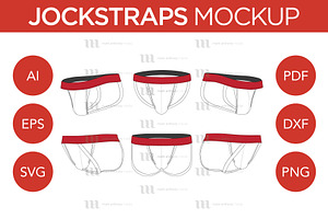 Jockstrap - Vector Mockup Template