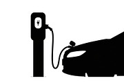 Electric Vehicle Charging Silhouette, a Graphic by musafir_fashion (Thumbnail 10 of 22)