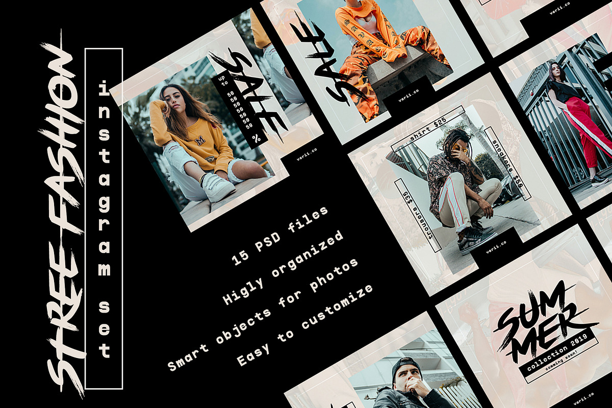 Street Fashion - Instagram Set, a Social Media Template by Mariux (Photo 1 of 7)