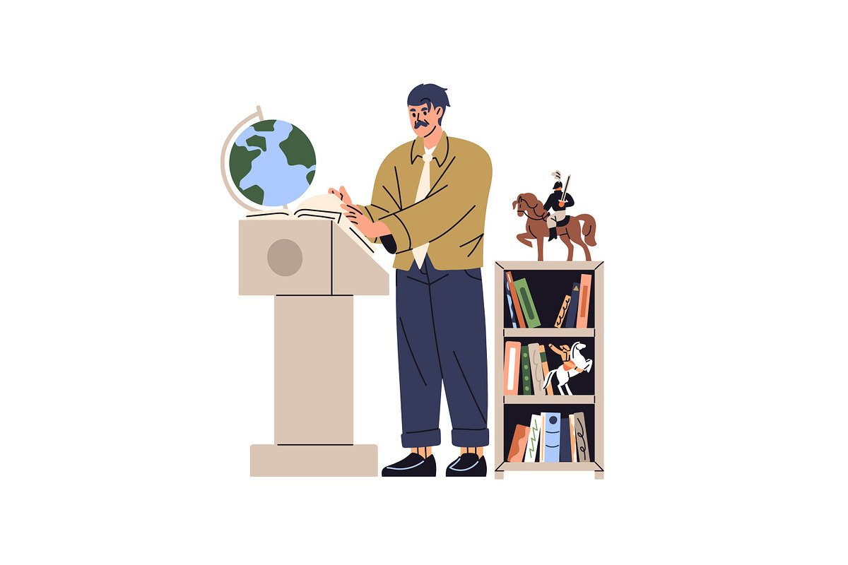 School teachers in classrooms set, an Education Illustration by PaperTrident (Photo 16 of 23)