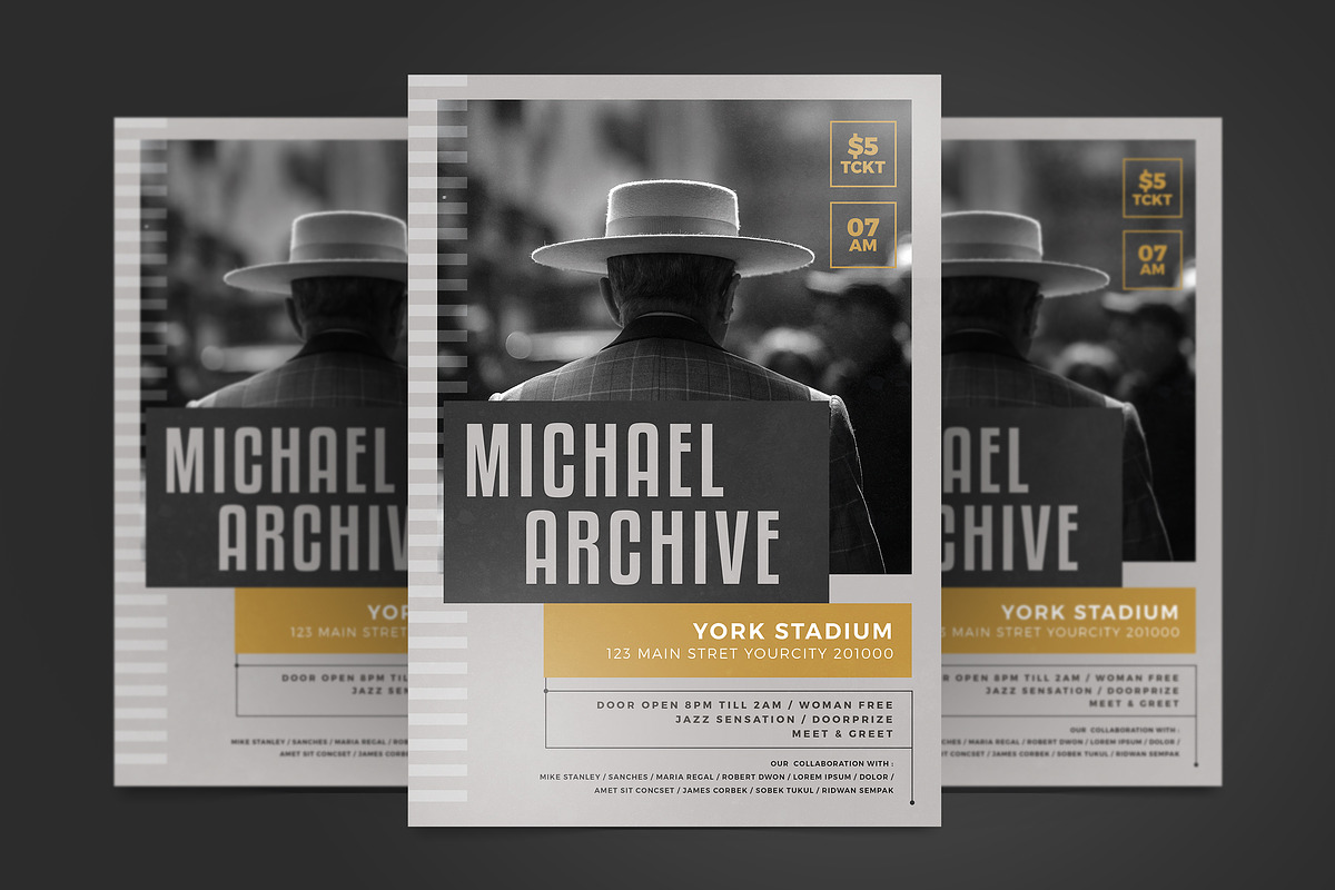 Jazz Music Flyer, a Flyer Template by Tokosatsu (Photo 4 of 4)