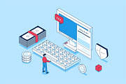 Isometric Concepts Illustrations, a Finance Illustration by alexdndz (Thumbnail 10 of 26)