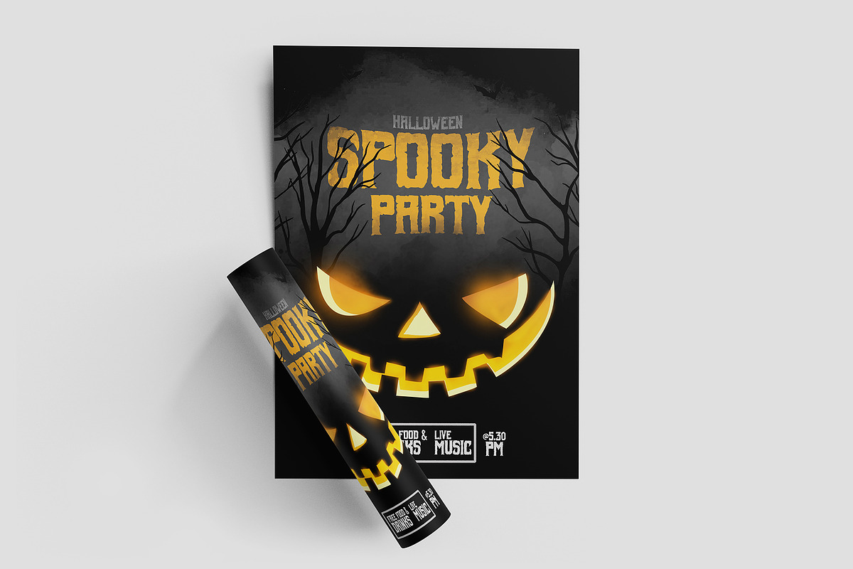 Halloween Poster/Flyer Bundle Vol.1, a Poster Template by Black Spade Design (Photo 5 of 6)