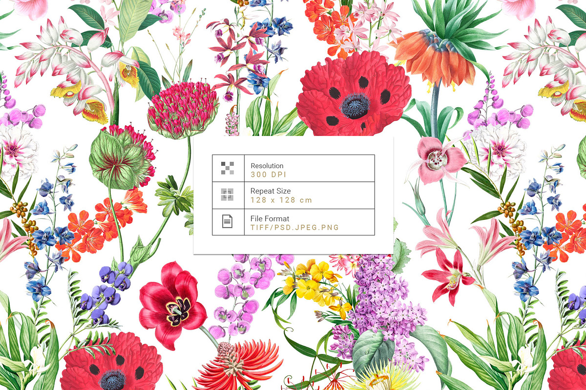 Primavera Fleurs bold floral prints!, a Pattern Graphic by TSTUDIO (Photo 2 of 11)